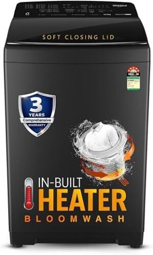 Whirlpool 9 Kg 5 Star MAGIC CLEAN BW PRO Heater Fully Automatic Top Load Washing Machine (MAGIC CLEAN PRO BW H 9 KG Mn GREY 10YMW with In-Built Heater, 2025)