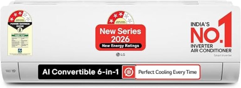 LG 1.5 Ton 3 Star, Smart Inverter Split AC (100% Copper Condenser, AI Convertible 6-in-1, Faster Cooling & Energy Saving, Diet Mode+, HD Filter with Anti-Virus Protection,Him Clean, AS-Q18JNXE,White)