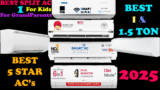 Best AC In India In 2025: Top 5 Best Split Air Conditioner Models